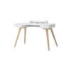 Wood skrivebord 72,6 cm, hvid/eg