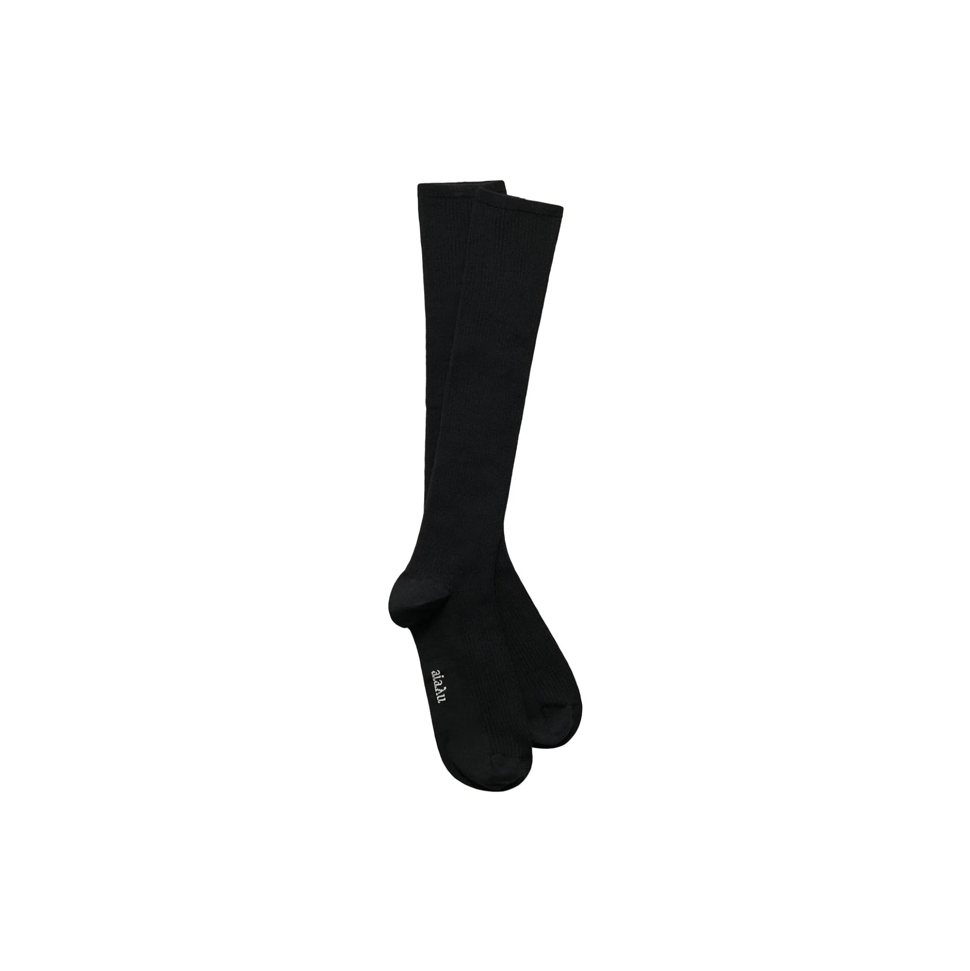 Wool Knee Socks II, black