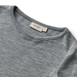Wool T-Shirt L/S Alfie, 0224 melange grey