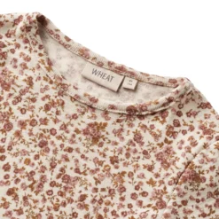 Wool T-Shirt L/S Alfie, 2475 rose flowers