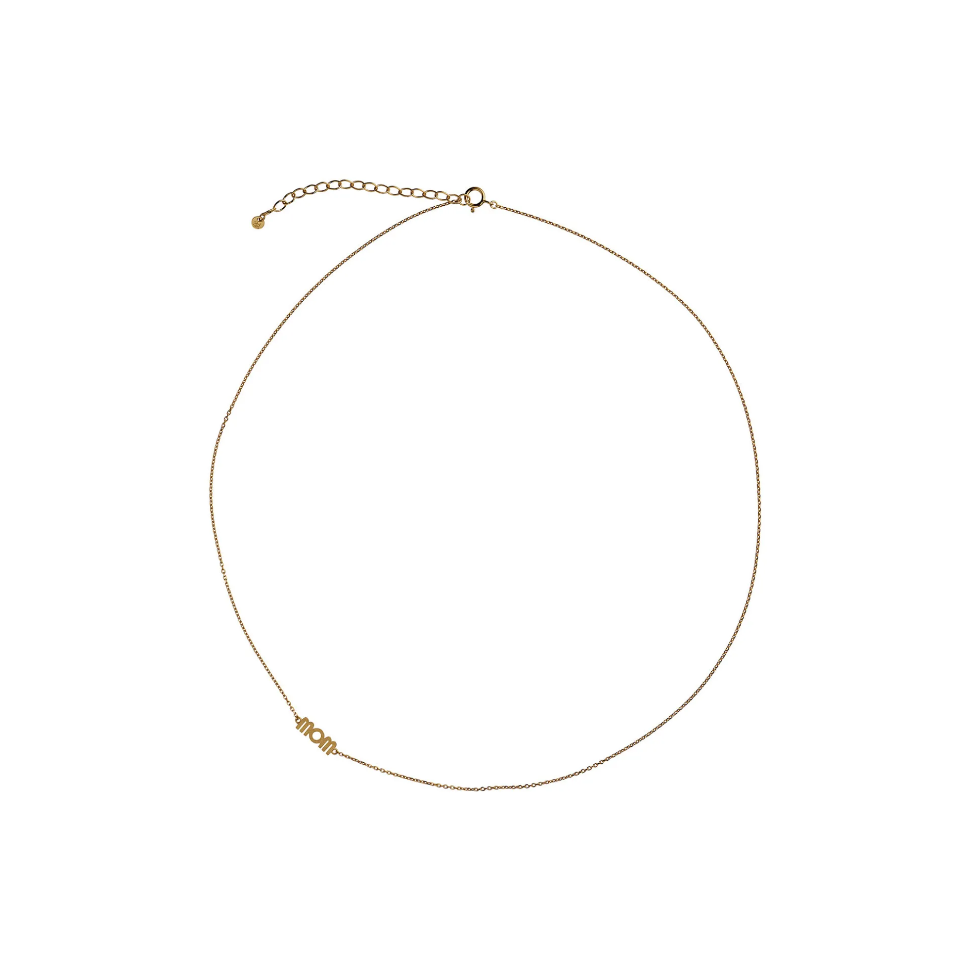Wow Mom Necklace, gold