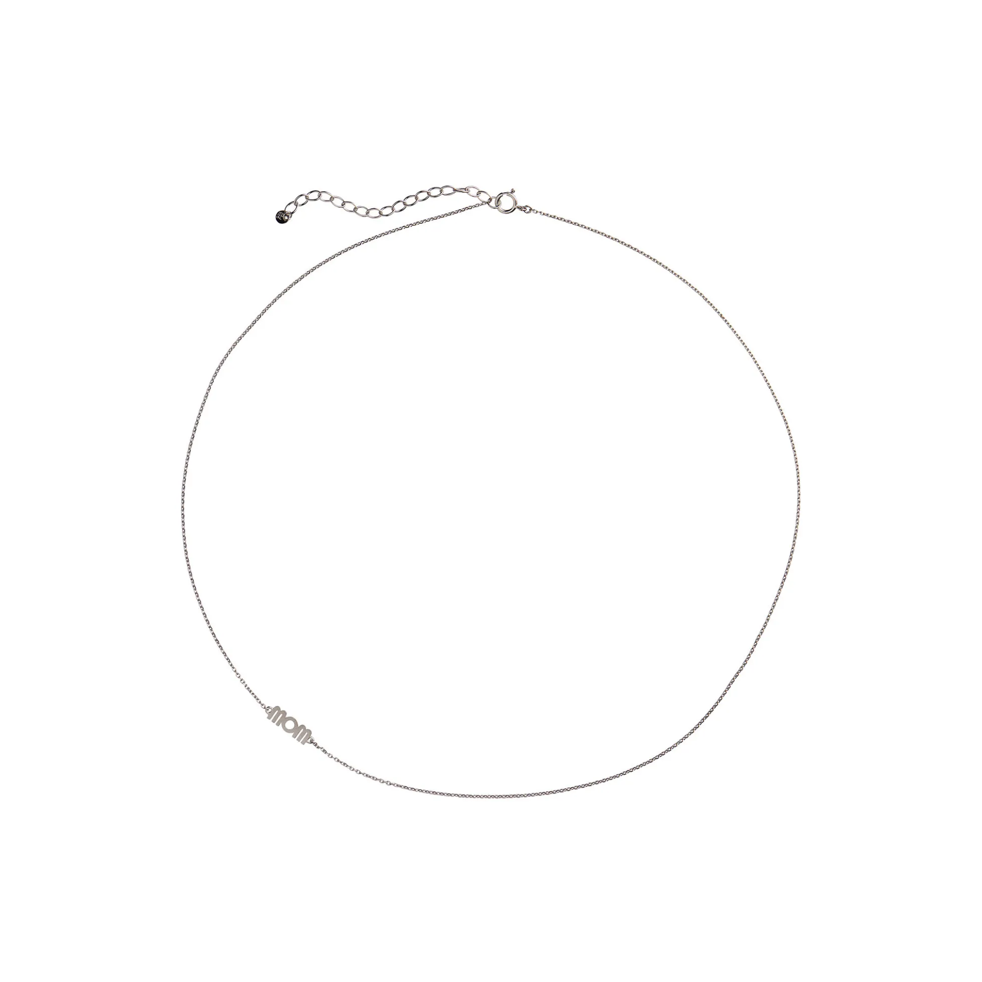 Wow Mom Necklace, silver