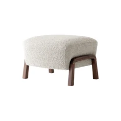 Wulff ATD2 Lounge Chair and ATD3 Pouf, Karakorum 003/oiled walnut