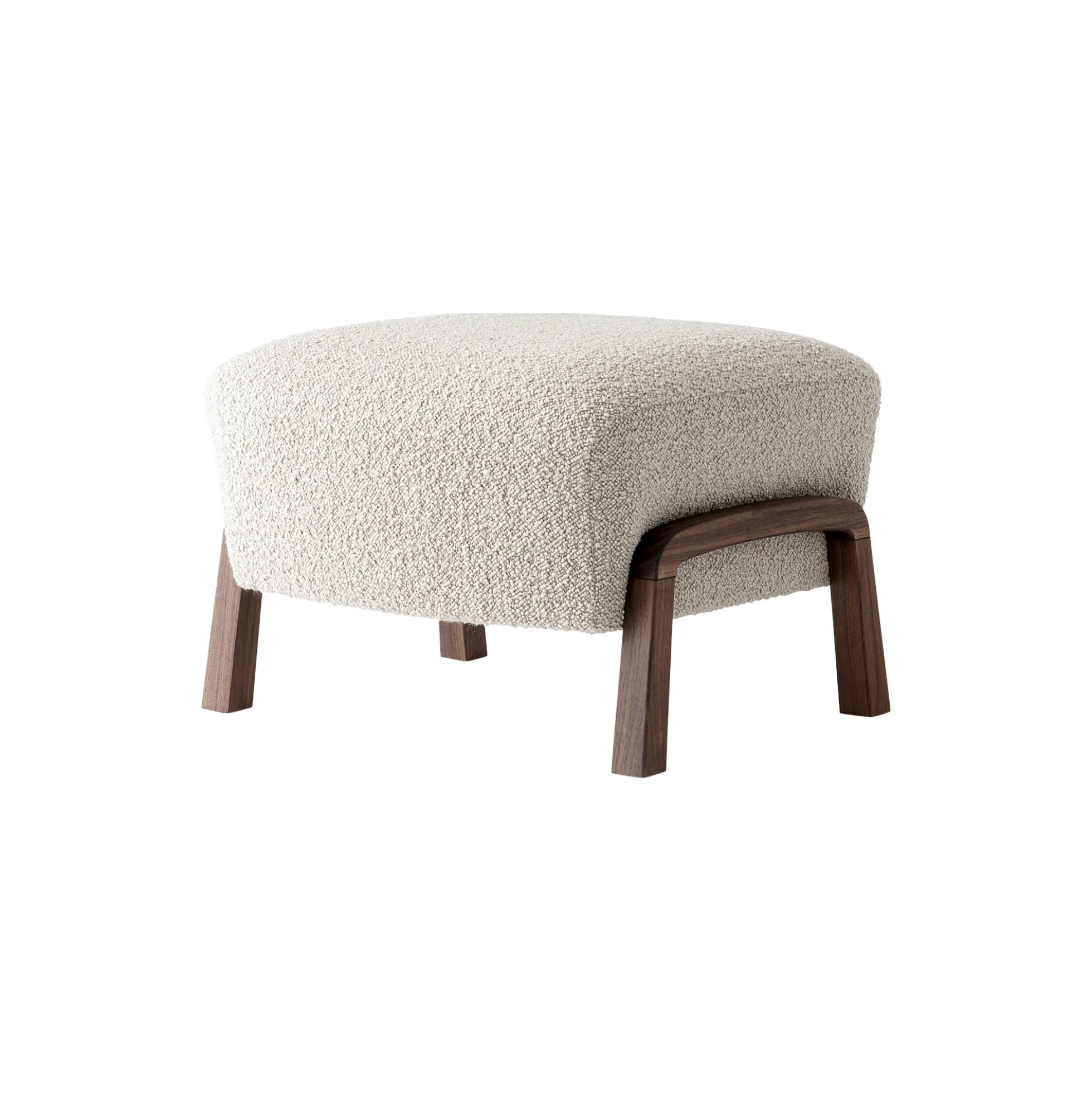 Wulff ATD2 Lounge Chair and ATD3 Pouf, Karakorum 003/oiled walnut