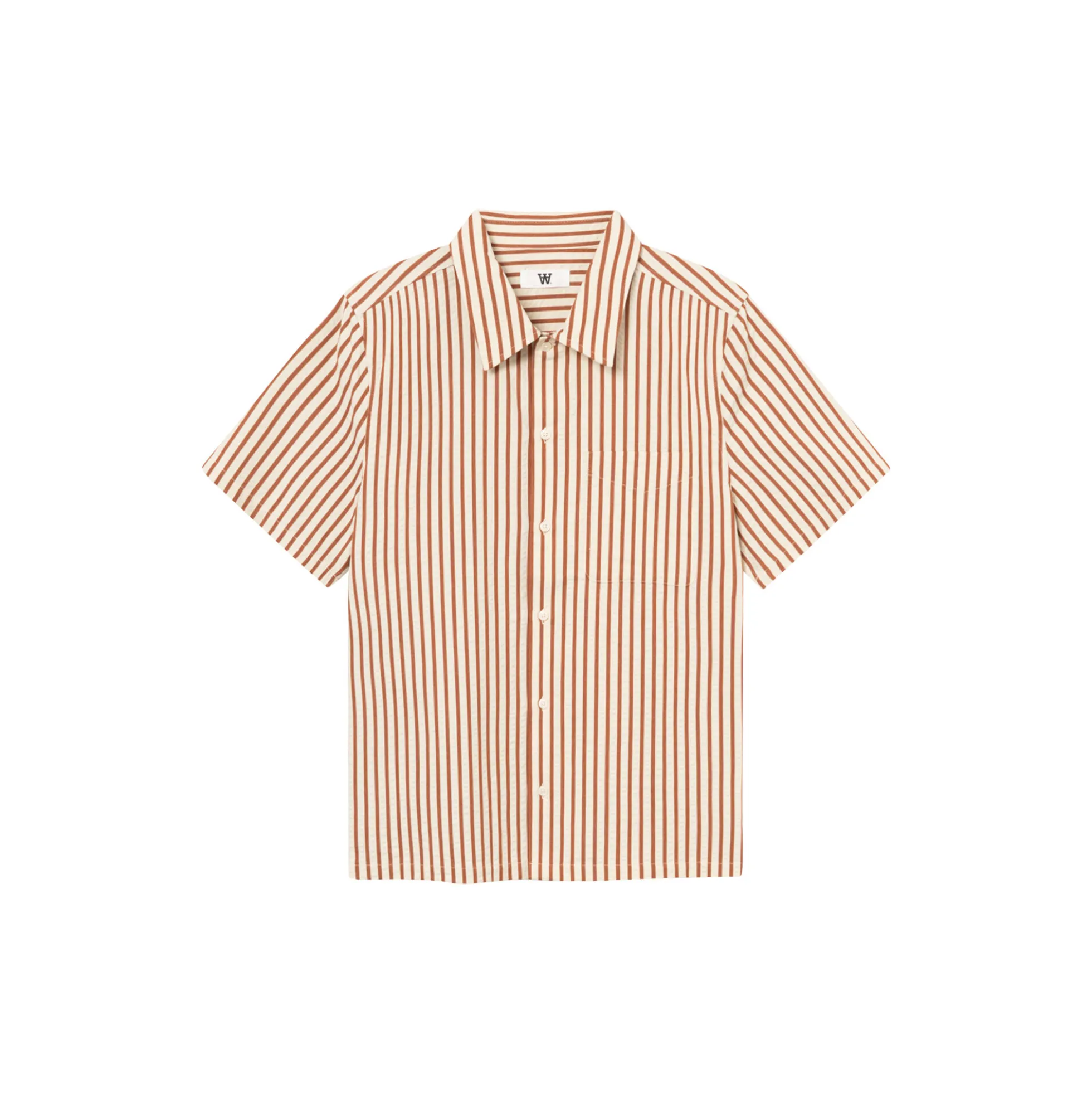 WWAdrian SS Shirt, ginger bread stripe