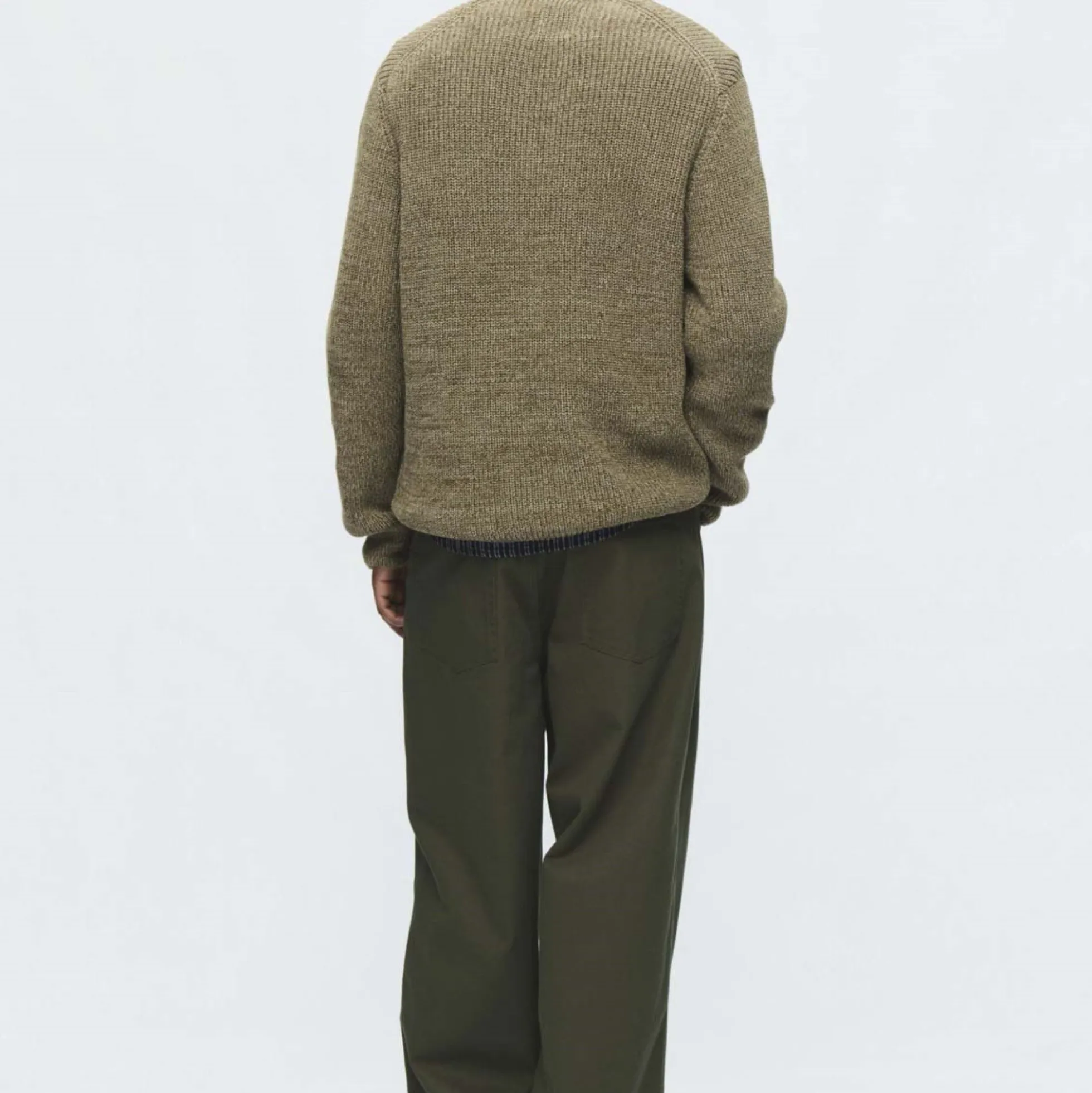 WWHalum crew neck, desert palm melange