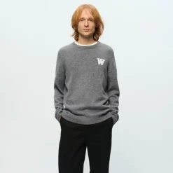 WWTay Pullover, light melange grey