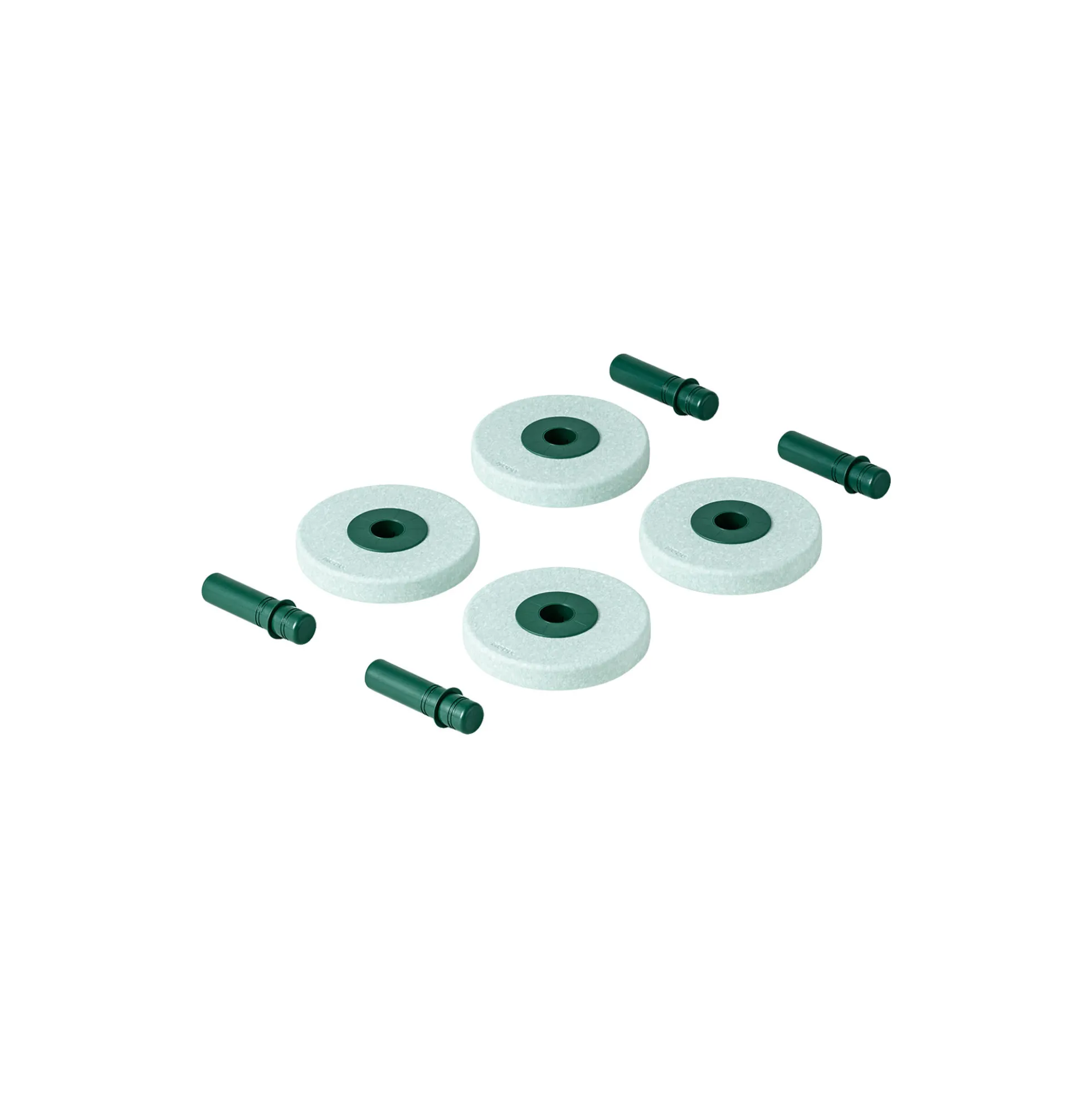 4 x skumhjul, ocean mint