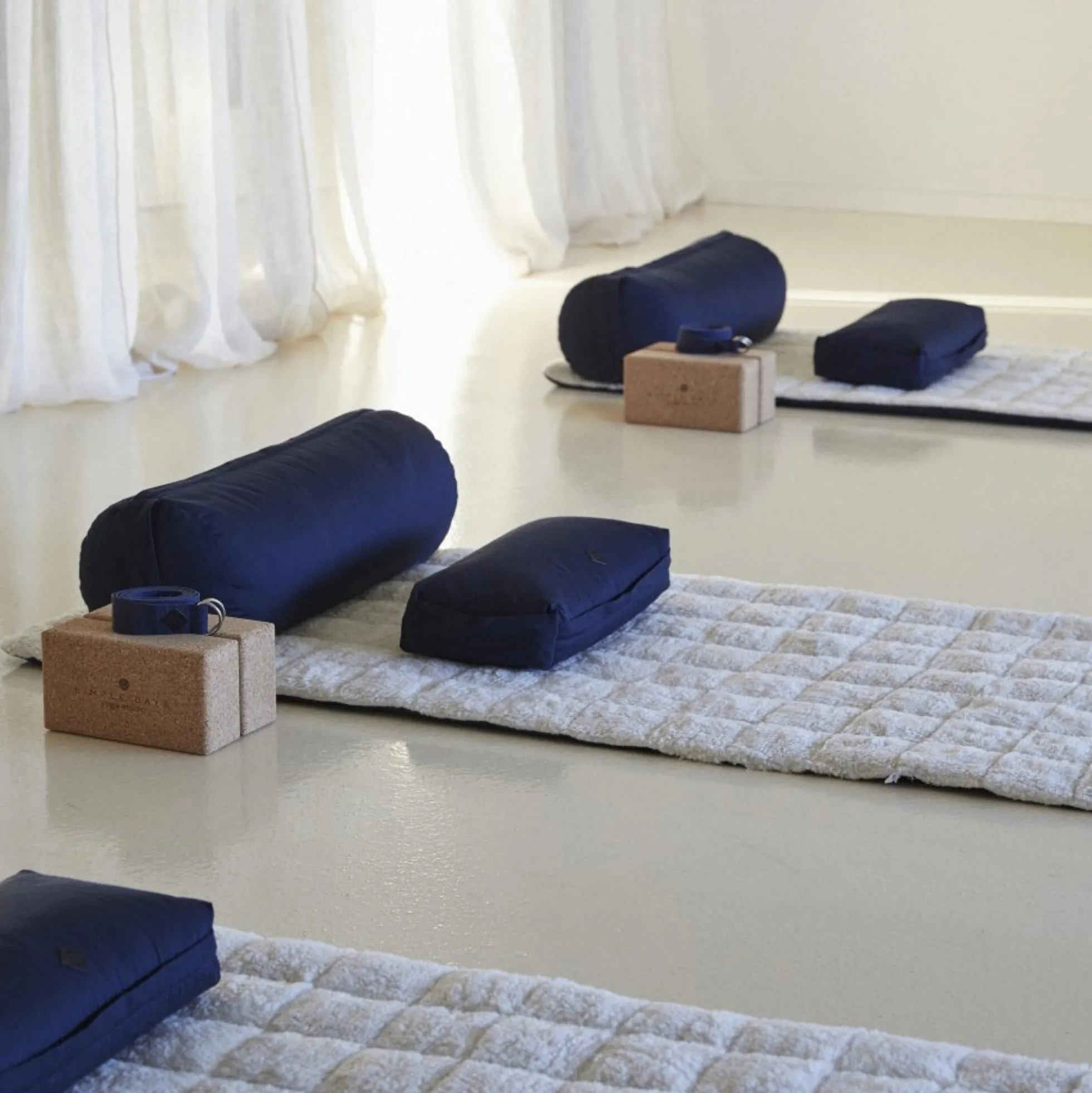 Yoga meditationshynde, mørkeblå