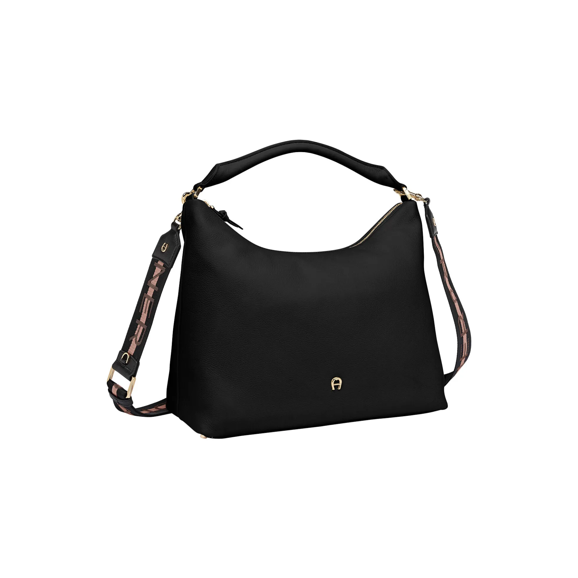 Zita Hobo Bag M, black coloured